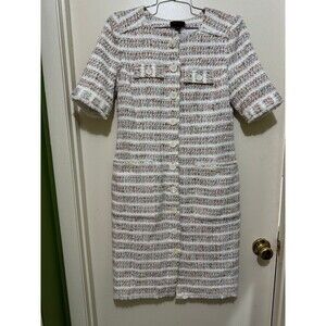 CARLISLE ITALIAN FRINGE BOUCHLE TWEED sample size 2 nwt